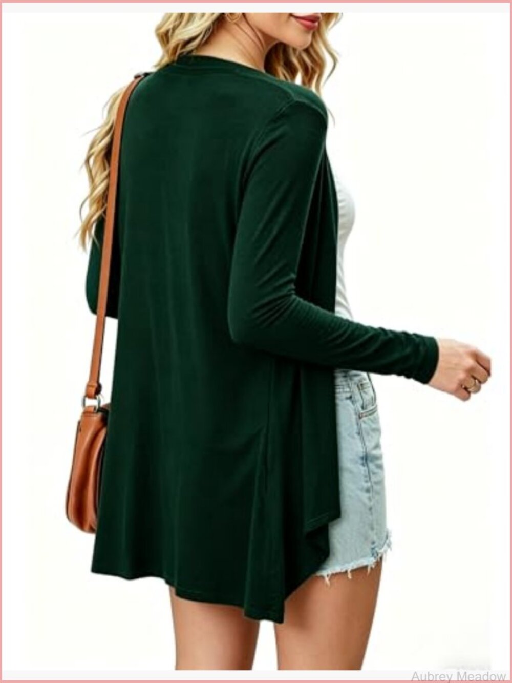 Lightweight Long Sleeve Knit Cardigan with Pockets Open Front S-3XL - Picture 3 of 7